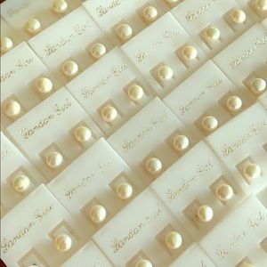 Freshwater pearl sterling silver stud earrings